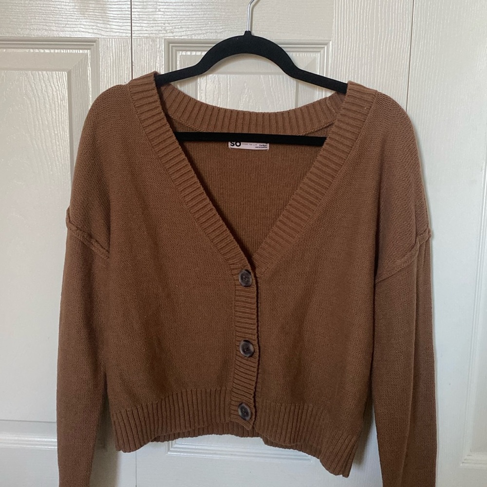 NWOT Brown Cardigan Sweater